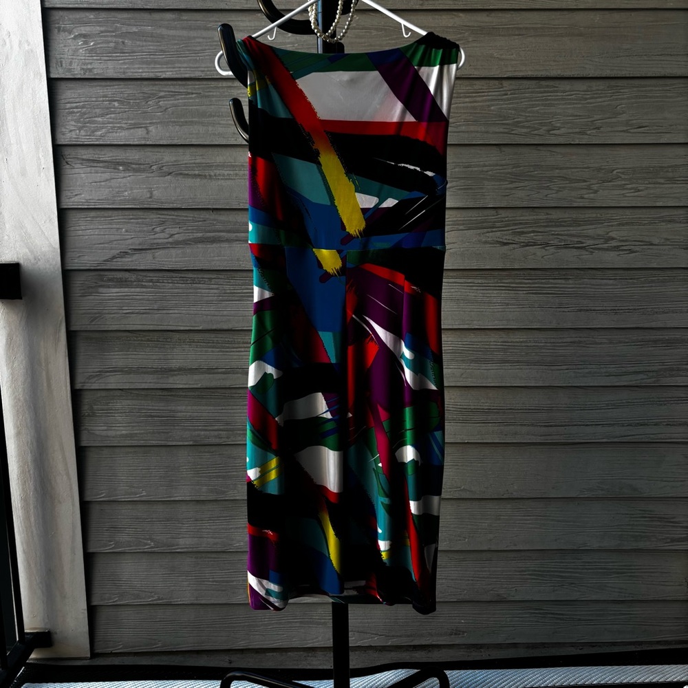 Lauren Ralph Lauren Colorful Abstract Dress